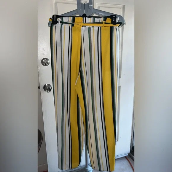 Yellow Striped Pants - Picture 8 of 9